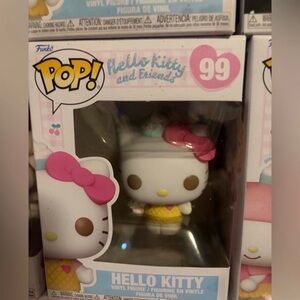 Funko Hello Kitty Vinyl Figure - White with Pink Bow and Yellow Outfit